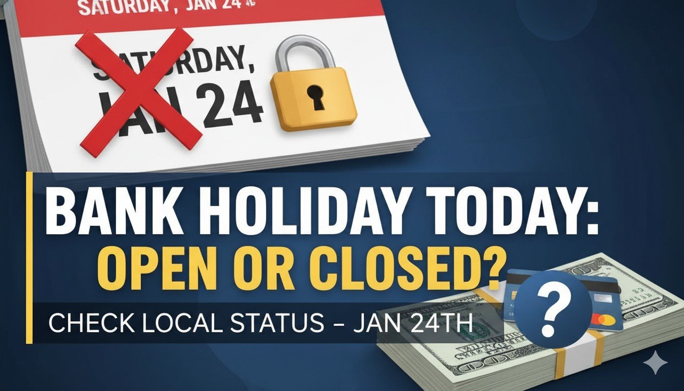 भारत में बैंक शाखा का बंद दरवाजा दिखाती छवि, जिसमें चौथे शनिवार की छुट्टी का संकेत