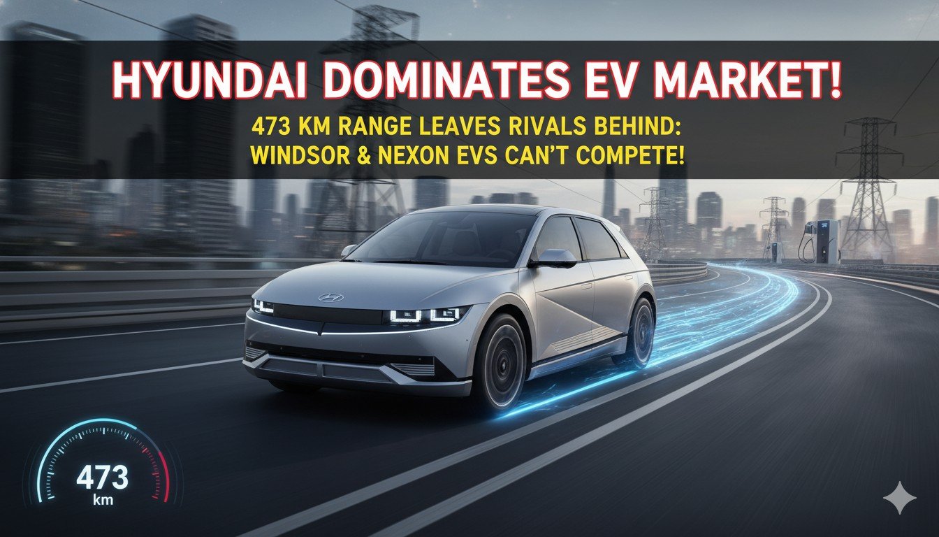 हुंडई क्रेटा इलेक्ट्रिक SUV फ्रंट व्यू 473 km रेंज वाली बैटरी के साथ