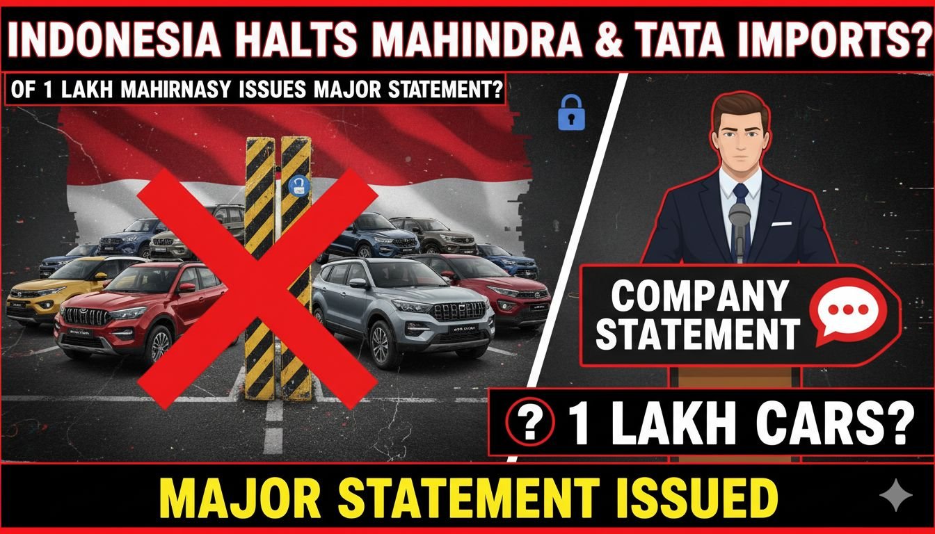 इंडोनेशिया में महिंद्रा और टाटा मोटर्स के ट्रकों का आयात अस्थायी रूप से रोका गया, कंपनी का बयान
