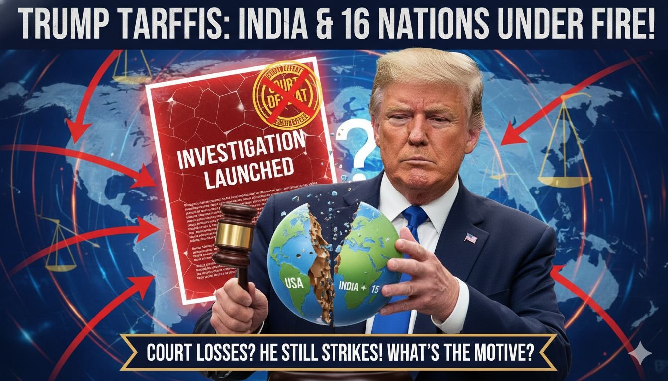 डोनाल्ड ट्रंप टैरिफ नीति पर अमेरिकी सुप्रीम कोर्ट फैसले के बाद 16 देशों पर नई जांच