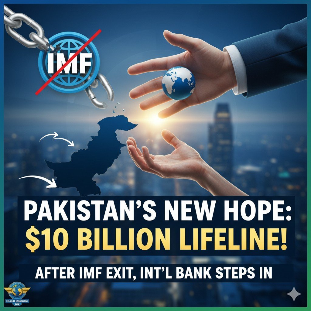 एशियन डेवलपमेंट बैंक का लोगो और पाकिस्तान की आर्थिक ग्रोथ का ग्राफिकल रिप्रेजेंटेशन